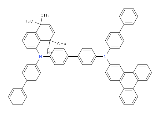 N4,N4'-di([1,1'-biphenyl]-4-yl)-N4-(5,5,8,8-tetramethyl-5,8-dihydronaphthalen-1-yl)-N4'-(triphenylen-2-yl)-[1,1'-biphenyl]-4,4'-diamine