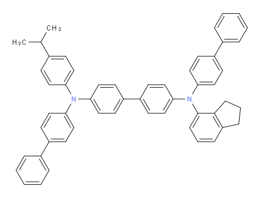 N4,N4'-di([1,1'-biphenyl]-4-yl)-N4-(2,3-dihydro-1H-inden-4-yl)-N4'-(4-isopropylphenyl)-[1,1'-biphenyl]-4,4'-diamine