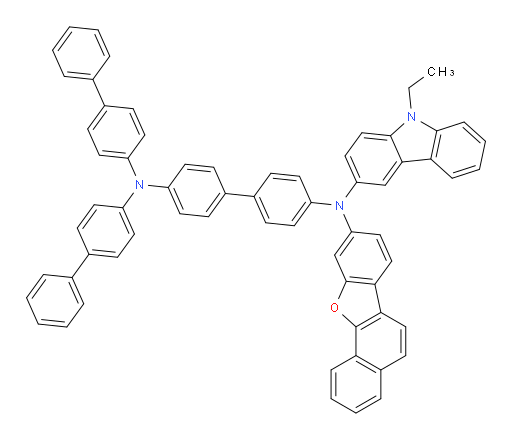 N4,N4-di([1,1'-biphenyl]-4-yl)-N4'-(9-ethyl-9H-carbazol-3-yl)-N4'-(naphtho[1,2-b]benzofuran-9-yl)-[1,1'-biphenyl]-4,4'-diamine