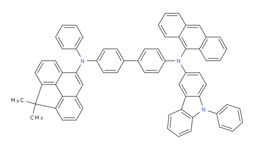 N4-(anthracen-9-yl)-N4'-(4,4-dimethyl-4H-cyclopenta[def]phenanthren-8-yl)-N4'-phenyl-N4-(9-phenyl-9H-carbazol-3-yl)-[1,1'-biphenyl]-4,4'-diamine