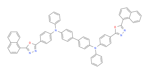 N4,N4'-bis(4-(5-(naphthalen-1-yl)-1,3,4-oxadiazol-2-yl)phenyl)-N4,N4'-diphenyl-[1,1'-biphenyl]-4,4'-diamine