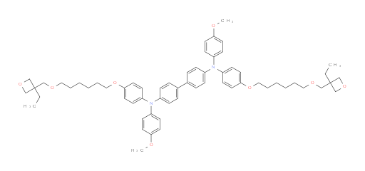 N4,N4'-bis(4-((6-((3-ethyloxetan-3-yl)methoxy)hexyl)oxy)phenyl)-N4,N4'-bis(4-methoxyphenyl)-[1,1'-biphenyl]-4,4'-diamine