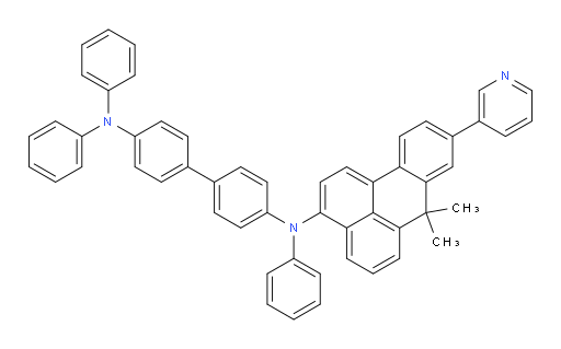 N4-(7,7-dimethyl-9-(pyridin-3-yl)-7H-benzo[de]anthracen-3-yl)-N4,N4',N4'-triphenyl-[1,1'-biphenyl]-4,4'-diamine
