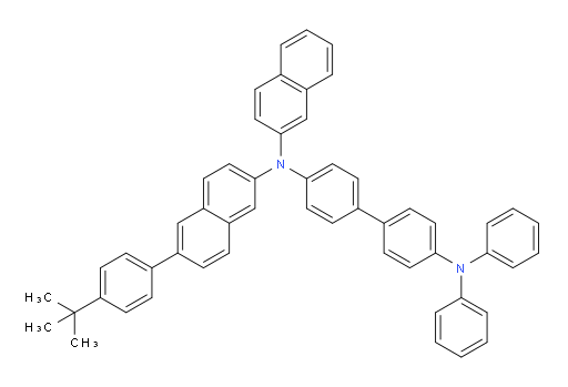 N4-(6-(4-(tert-butyl)phenyl)naphthalen-2-yl)-N4-(naphthalen-2-yl)-N4',N4'-diphenyl-[1,1'-biphenyl]-4,4'-diamine