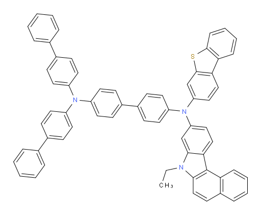 N4,N4-di([1,1'-biphenyl]-4-yl)-N4'-(dibenzo[b,d]thiophen-3-yl)-N4'-(7-ethyl-7H-benzo[c]carbazol-9-yl)-[1,1'-biphenyl]-4,4'-diamine