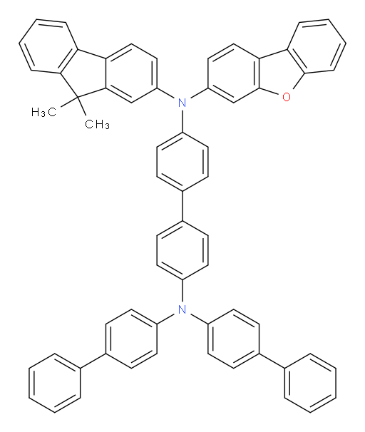 N4,N4-di([1,1'-biphenyl]-4-yl)-N4'-(dibenzo[b,d]furan-3-yl)-N4'-(9,9-dimethyl-9H-fluoren-2-yl)-[1,1'-biphenyl]-4,4'-diamine