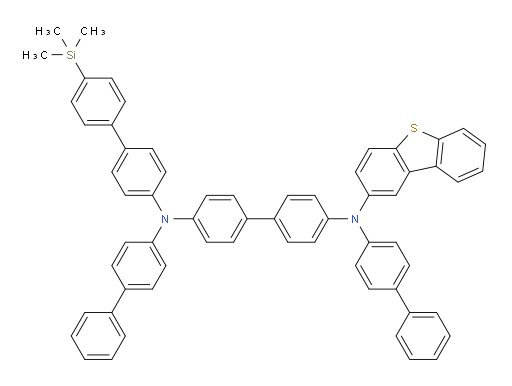 N4,N4'-di([1,1'-biphenyl]-4-yl)-N4-(dibenzo[b,d]thiophen-2-yl)-N4'-(4'-(trimethylsilyl)-[1,1'-biphenyl]-4-yl)-[1,1'-biphenyl]-4,4'-diamine