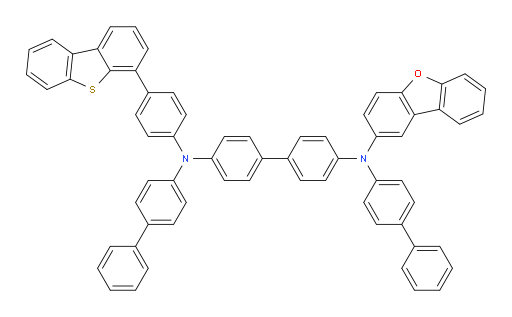 N4,N4'-di([1,1'-biphenyl]-4-yl)-N4-(dibenzo[b,d]furan-2-yl)-N4'-(4-(dibenzo[b,d]thiophen-4-yl)phenyl)-[1,1'-biphenyl]-4,4'-diamine
