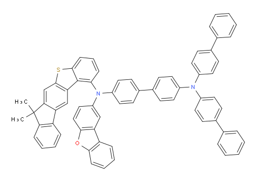 N4,N4-di([1,1'-biphenyl]-4-yl)-N4'-(dibenzo[b,d]furan-2-yl)-N4'-(7,7-dimethyl-7H-benzo[b]fluoreno[3,2-d]thiophen-1-yl)-[1,1'-biphenyl]-4,4'-diamine