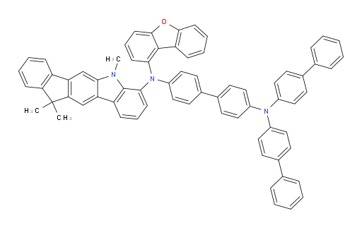 N4,N4-di([1,1'-biphenyl]-4-yl)-N4'-(dibenzo[b,d]furan-1-yl)-N4'-(5,11,11-trimethyl-5,11-dihydroindeno[1,2-b]carbazol-4-yl)-[1,1'-biphenyl]-4,4'-diamine