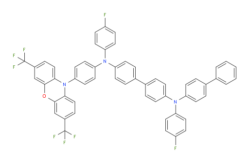 N4-([1,1'-biphenyl]-4-yl)-N4'-(4-(3,7-bis(trifluoromethyl)-10H-phenoxazin-10-yl)phenyl)-N4,N4'-bis(4-fluorophenyl)-[1,1'-biphenyl]-4,4'-diamine
