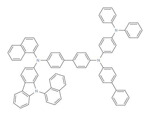 N4-([1,1'-biphenyl]-4-yl)-N4-(4-(diphenylamino)phenyl)-N4'-(naphthalen-1-yl)-N4'-(9-(naphthalen-1-yl)-9H-carbazol-2-yl)-[1,1'-biphenyl]-4,4'-diamine
