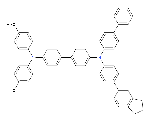N4-([1,1'-biphenyl]-4-yl)-N4-(4-(2,3-dihydro-1H-inden-5-yl)phenyl)-N4',N4'-di-p-tolyl-[1,1'-biphenyl]-4,4'-diamine