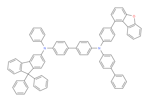 N4-([1,1'-biphenyl]-4-yl)-N4-(4-(dibenzo[b,d]furan-1-yl)phenyl)-N4'-(9,9-diphenyl-9H-fluoren-3-yl)-N4'-phenyl-[1,1'-biphenyl]-4,4'-diamine