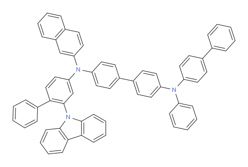N4-(2-(9H-carbazol-9-yl)-[1,1'-biphenyl]-4-yl)-N4'-([1,1'-biphenyl]-4-yl)-N4-(naphthalen-2-yl)-N4'-phenyl-[1,1'-biphenyl]-4,4'-diamine