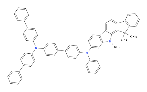 N4,N4-di([1,1'-biphenyl]-4-yl)-N4'-phenyl-N4'-(11,12,12-trimethyl-11,12-dihydroindeno[2,1-a]carbazol-9-yl)-[1,1'-biphenyl]-4,4'-diamine