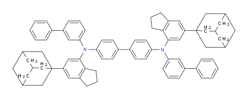 N4,N4'-di([1,1'-biphenyl]-3-yl)-N4,N4'-bis(6-(adamantan-1-yl)-2,3-dihydro-1H-inden-4-yl)-[1,1'-biphenyl]-4,4'-diamine