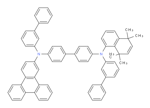 N4,N4'-di([1,1'-biphenyl]-3-yl)-N4-(5,5,8,8-tetramethyl-5,8-dihydronaphthalen-1-yl)-N4'-(triphenylen-2-yl)-[1,1'-biphenyl]-4,4'-diamine