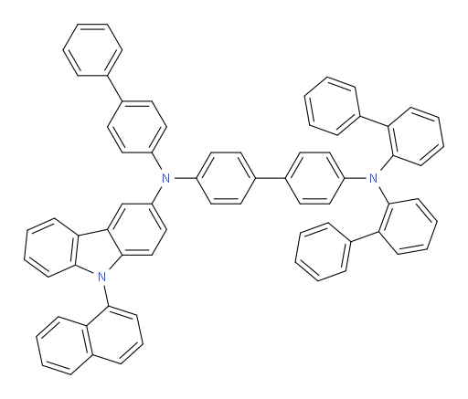 N4,N4-di([1,1'-biphenyl]-2-yl)-N4'-([1,1'-biphenyl]-4-yl)-N4'-(9-(naphthalen-1-yl)-9H-carbazol-3-yl)-[1,1'-biphenyl]-4,4'-diamine