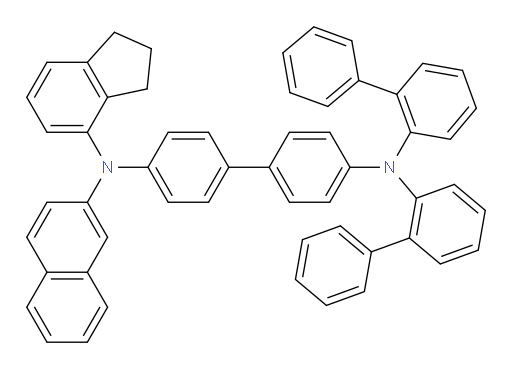 N4,N4-di([1,1'-biphenyl]-2-yl)-N4'-(2,3-dihydro-1H-inden-4-yl)-N4'-(naphthalen-2-yl)-[1,1'-biphenyl]-4,4'-diamine