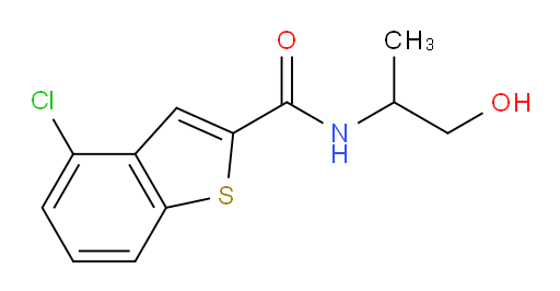 4-chloro-N-(1-hydroxypropan-2-yl)benzo[b]thiophene-2-carboxamide