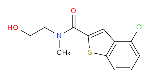4-chloro-N-(2-hydroxyethyl)-N-methylbenzo[b]thiophene-2-carboxamide