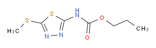 propyl (5-(methylthio)-1,3,4-thiadiazol-2-yl)carbamate