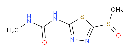 1-methyl-3-(5-(methylsulfinyl)-1,3,4-thiadiazol-2-yl)urea