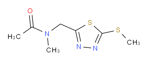 N-methyl-N-((5-(methylthio)-1,3,4-thiadiazol-2-yl)methyl)acetamide