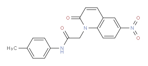 2-(6-nitro-2-oxoquinolin-1(2H)-yl)-N-(p-tolyl)acetamide