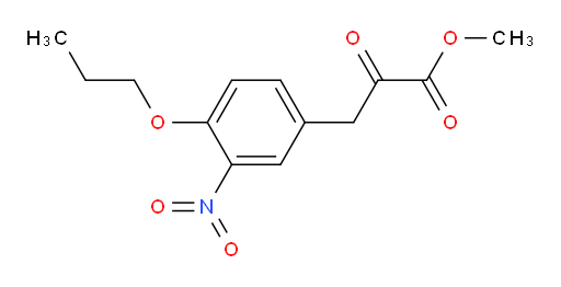 methyl 3-(3-nitro-4-propoxyphenyl)-2-oxopropanoate