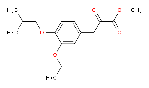 methyl 3-(3-ethoxy-4-isobutoxyphenyl)-2-oxopropanoate