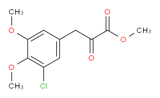 methyl 3-(3-chloro-4,5-dimethoxyphenyl)-2-oxopropanoate