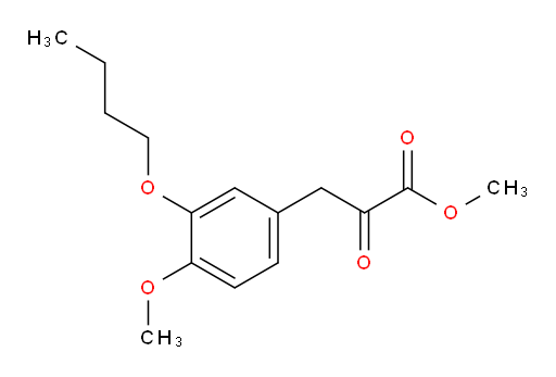 methyl 3-(3-butoxy-4-methoxyphenyl)-2-oxopropanoate