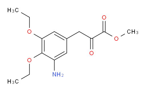 methyl 3-(3-amino-4,5-diethoxyphenyl)-2-oxopropanoate