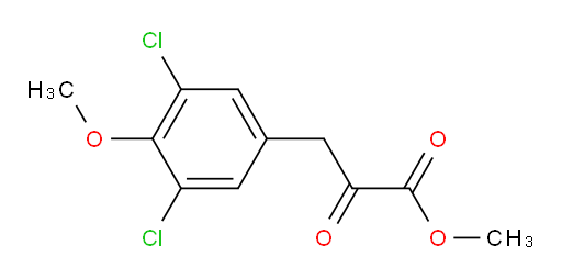 methyl 3-(3,5-dichloro-4-methoxyphenyl)-2-oxopropanoate