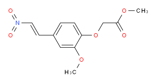 (E)-methyl 2-(2-methoxy-4-(2-nitrovinyl)phenoxy)acetate