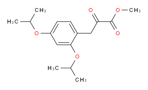 methyl 3-(2,4-diisopropoxyphenyl)-2-oxopropanoate