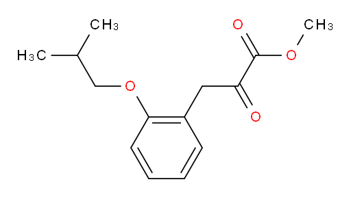 methyl 3-(2-isobutoxyphenyl)-2-oxopropanoate