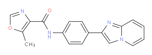 N-(4-(imidazo[1,2-a]pyridin-2-yl)phenyl)-5-methyloxazole-4-carboxamide