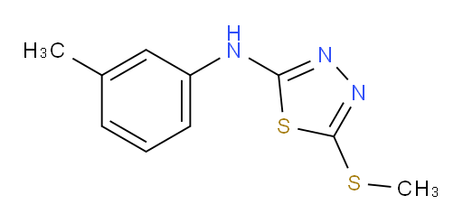 5-(methylthio)-N-(m-tolyl)-1,3,4-thiadiazol-2-amine
