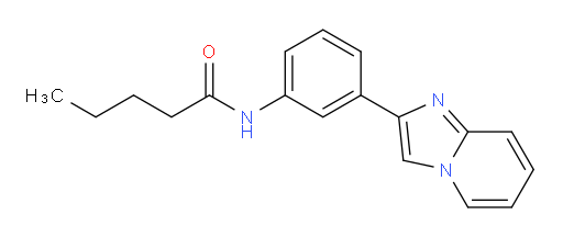 N-(3-(imidazo[1,2-a]pyridin-2-yl)phenyl)pentanamide