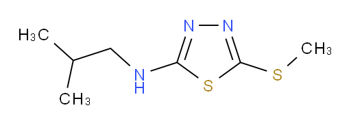 N-isobutyl-5-(methylthio)-1,3,4-thiadiazol-2-amine