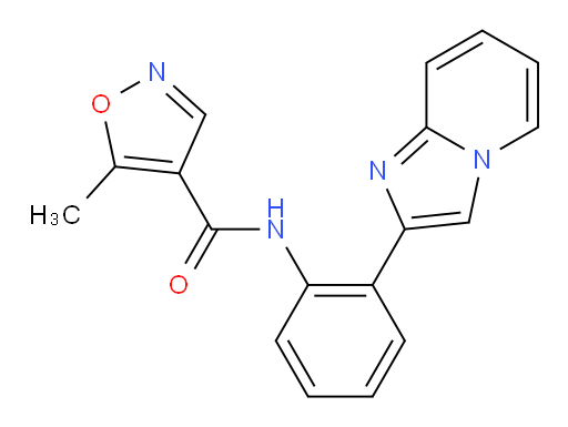 N-(2-(imidazo[1,2-a]pyridin-2-yl)phenyl)-5-methylisoxazole-4-carboxamide