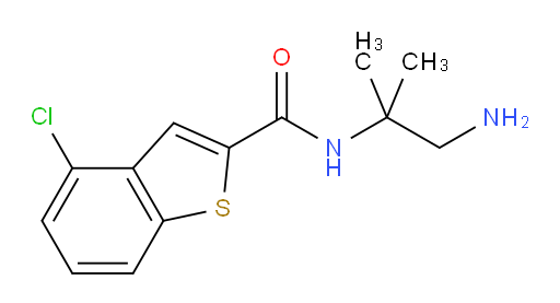 N-(1-amino-2-methylpropan-2-yl)-4-chlorobenzo[b]thiophene-2-carboxamide