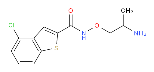 N-(2-aminopropoxy)-4-chlorobenzo[b]thiophene-2-carboxamide
