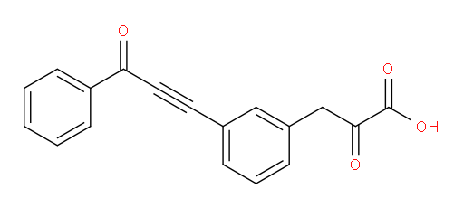 2-oxo-3-(3-(3-oxo-3-phenylprop-1-yn-1-yl)phenyl)propanoic acid