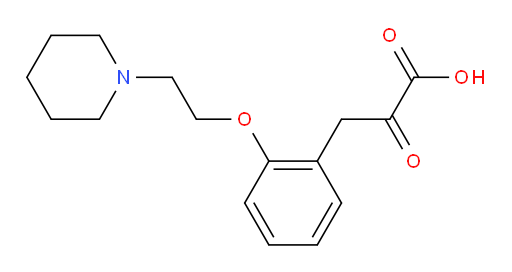 2-oxo-3-(2-(2-(piperidin-1-yl)ethoxy)phenyl)propanoic acid