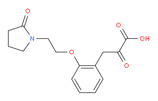 2-oxo-3-(2-(2-(2-oxopyrrolidin-1-yl)ethoxy)phenyl)propanoic acid