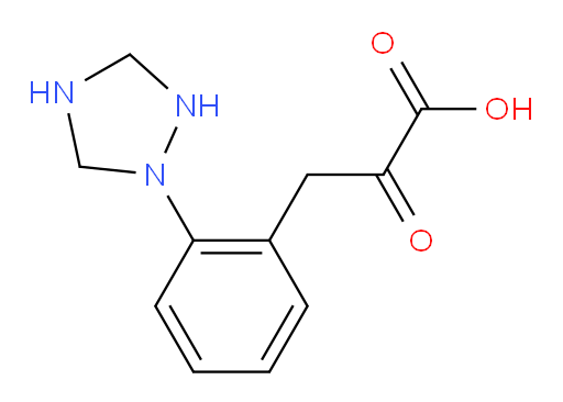 3-(2-(1,2,4-triazolidin-1-yl)phenyl)-2-oxopropanoic acid